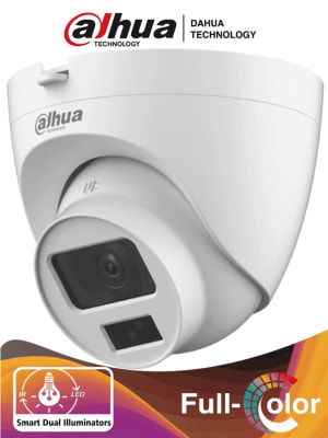DH-HAC-HDW1200CLQN-IL-A CAMARA DOMO 2MP 2.8MM MICROFNO DUALES INTELIGENTES 20MT IP67 PLASTICA ANALOGA