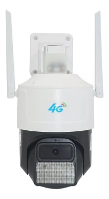 IAI-4G CAMARA 4G PT 3MP 4MM IR40M PARLANTE MIC MAX128GB FULL COLOR APP:EseeCloud