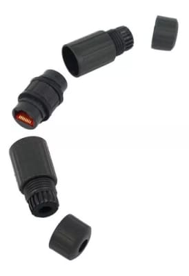 Conector Copla RJ45 ADAPTADOR HEMBRA A HEMBRA Para Exterior
