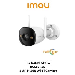 IPC-K3DN-5H0WF CAMARA IP Wifi IMOU Bullet 2E BALA 5MP 2.8MM MIC FULLCOLOR MAX 512GB 2.4GHZ 12V