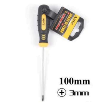 Destornillador Punta Cruz Ph0 Punta 3mm*100mm Atornillador Marca: ANTE1