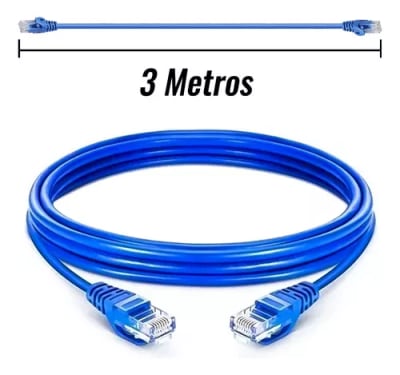 3MT CABLE RED CAT6 COBRE COLOR AZUL