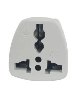 ADAPTADOR ENCHUFE UNIVERSAL BLANCO 10A PARA VIAJE ~250V MODELO:006