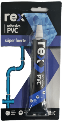 ADHESIVO PVC ESTUCHE 60CC MARCA REX