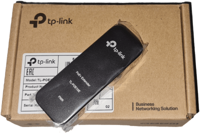 TL-POE10E EXTENSOR POE 20W 10/100Mbps 802.3af/at MAX 250MT MARCA: TP-Link