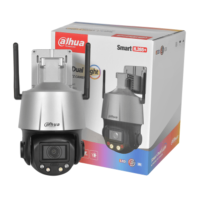DH-SD3C405DB-GNY-AW-PV CAMARA PTZ WIFI 4MP 5X COLOR WizSense AUDIO BIDIRECCIONAL ALARMA 2.4GHZ 12V IP66 MAX 512GB