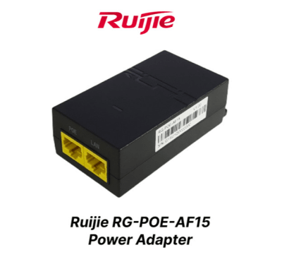 RG-POE-AF15 Adaptador PoE de 1 puerto (1000Base-T, 52 V, 15,6 W) RUIJIE