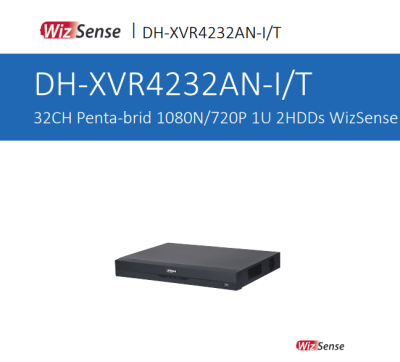 DH-XVR4232AN-I/T XVR LITE 32CH 2HDD WizSense Max 2MP, IP MAX 20CH 6MP MAX 16TB/SATA PARA CAMARA SERIE AUDIO BIDIRECIONAL DAHUA