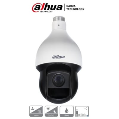 DH-SD59225DBN-HC CAMARA PTZ 2MP 25X IR150MT 4.8~120mm MAX 1655MTS Starlight IP66 24V METAL ANALOGA