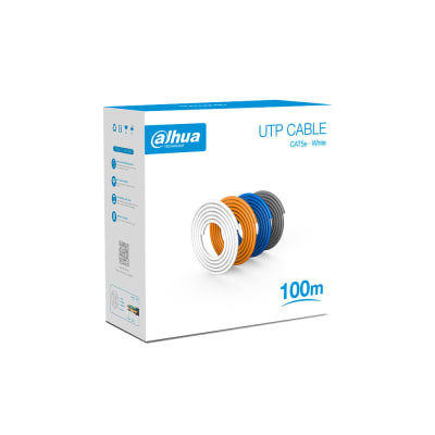 100MT Cable UTP CAT5E INTERIOR DH-PFM920I-5EU-U-100 100% COBRE DAHUA BLANCO