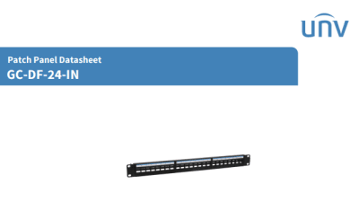 GC-DF-24-IN PATCH PANEL 24CH 1U CAT6 UÑV Largo 48.1*Alto 4.5*Espero 6.5 (Rack vacío)1