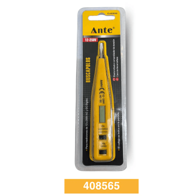 TESTER BUSCAPOLOS,12-250V,PARA MEDICIONES DE AC Y DC DIGITAL CL408565 MARCA:ANTE1