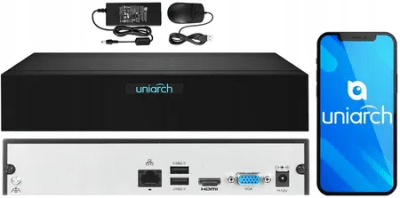 NVR-116S3 NVR 16CH SIN POE 4K 1HDD MAX 6TB 10/100Mbps H.256+ HDMI Y VGA Simultáneos,12V, UNIARCH