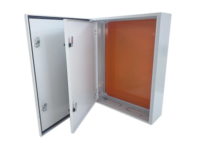 GABINETE MURAL RACK 2 PUERTA 500*700*250MM CON LLAVE PARA ELECTRICIDAD/CCTV METALICO COLOR:BLANCO