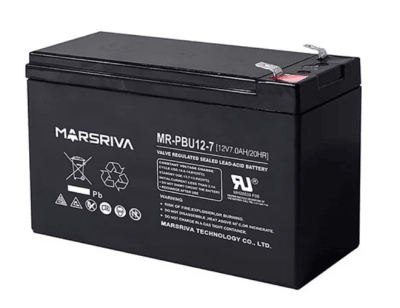 7Ah/12V BATERIA de ácido sólido 15*6.7*9.6cm MR-PBU12-7 MARSRIVA