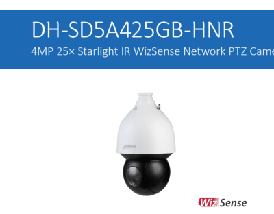 DH-SD5A425GB-HNR CAMARA PTZ IP POE 4MP 25X IR150mt IVS,FD,Auto Tracking IP67 IK10 CON TRANSFORMADOR 24V Y SOPORTE DAHUA
