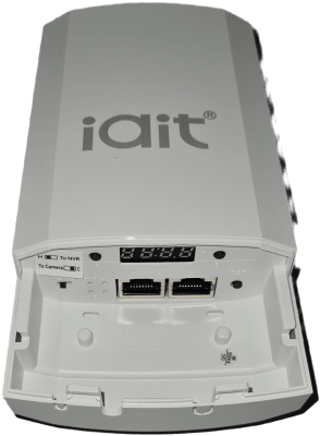 1.5KM-1 KIT ANTENA Par POE 24V/(PoE no estándar)100Mbps 5~10CAMARAS 2.4Ghz 300Mbps IAI TECH