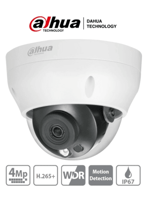 DH-IPC-HDPW1431R1N-0280B CAMARA DOMO IP POE 4MP 2.8MM IR30MT IK10 IP67 12V METAL+PLASTICA DAHUA