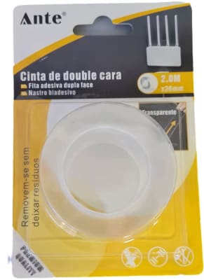 CINTA DOBLE CONTACTO SIN RASTRODOBLE FAZ TRANSFPARENTE 2MT * 36MM 5605787050054 MARCA ANTE1