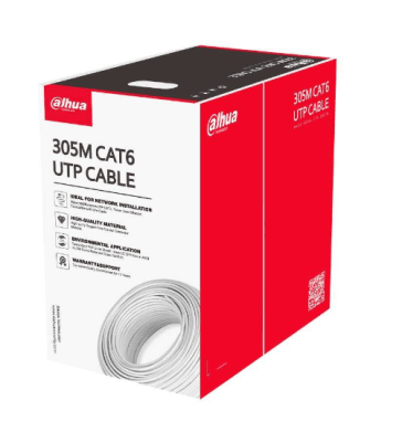 305MT Cable UTP CAT6 BLANCO INTERIOR DH-PFM920I-6UN-C 100% Cobre CE CPR  Dahua1