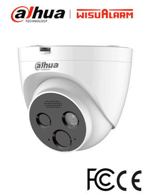 DHI-HY-FT431LDP-TD1F4 CAMARA IP POE 4MP 4MM 15MT 70dB Red de detección ALARMA Fuego PLASTICA+METAL