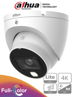 DH-HAC-HDW1809TLM-A-LED 8MP 2.8MM FULLCOLOR 20MT MICRÓFONO ANÁLOGA METÁLICA