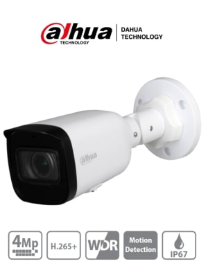 DH-IPC-HFW1431T1N-ZS-S4  IP POE 4MP VF MOTIRIZADA IR50MT METAL+PLASTICA IP67 MAX 256GB