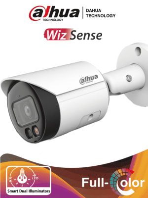 DH-IPC-HFW2449S-S-IL CAMARA BALA IP POE 4MP 2.8MM 30MT WIZSENSE MIC INTE.COLOR MAX 256GB METAL