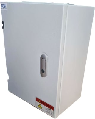 GABINETE MURAL RACK 1 PUERTA 300*400*200MM CON LLAVE PARA ELECTRICIDAD/CCTV METALICO GRIS IAI TECH