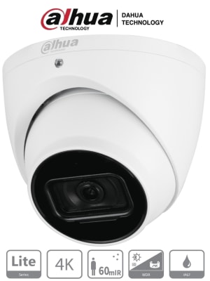 DH-HAC-HDW1801TN-A-0360B-S2 CAMARA DOMO 8MP 4K 3.6MM   MIC  IR60MT Starlight IP67 METAL ANALOGA