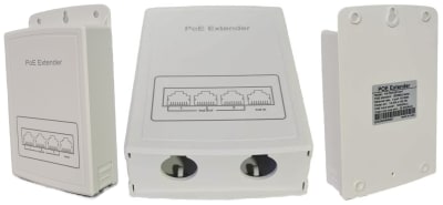 HX-FSPOE103-P EXTENSOR POE 1 A 3 MAX 100 MTS 100Mbps in 30W out 25.5w IEEE802.3AF/AT