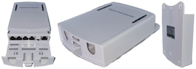 HX-GSPOE104-P EXTENSOR POE 1 A 4 MAX100MT 1000Mbps in 30W out 25.5w IEEE802.3AF/AT PROTECCION CONTRA
