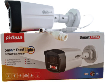 DH-IPC-HFW1239TL1P-A-IL CAMARA BALA IP POE 2MP 2.8MM SMARTE DUAL LIGHT LED IR+LED 30MT MICROFONO IP67