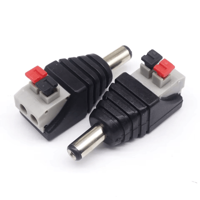 Conector Dc Macho Facil de enlazar CON PRESION