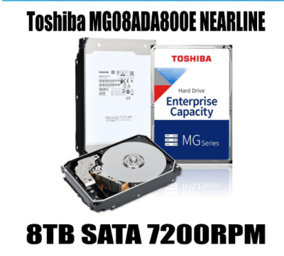 8TB TOSHIBA DISCO DURO VIGILANCIA/PC 8TB MG10ADA800E 7200RPM 512MB 3.5