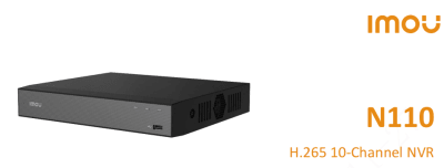 NVR-N110-8AOE NVR 10CH 4KSIN POE ONVIF 1U 1HDD AI H.265 HASTA 16TB 12V-2A IMOU