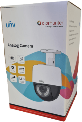 UAC-P112-AF40-W CAMARA PT 2MP 4MM 360° FULLCOLOR MIC 30MT IP66 PLASTICA 12V 2A RS485 ANALOGA (Compatible DAHUA/HIKVISION) UÑV