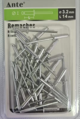 Remaches tipo POP 3.2*14mm  Unidades  MARCA: ANTE
