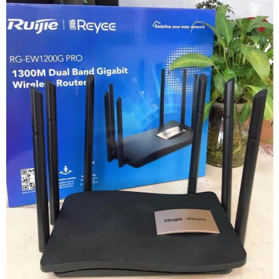 RG-EW1200G PRO Router 4CH 2.4Ghz+5Ghz 1300 Mbps Wi-Fi 5 Gigabit de doble banda RUIJIE-Reyee