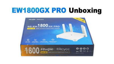 RG-EW1800GX PRO Router 5CH 2.4Ghz+5Ghz 1800Mbps WiFi 6 de Malla Gigabit de doble banda RUIJIE-Reyee1