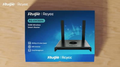 RG-EW300N Router 4CH 100Mbps 2.4Ghz 300Mbps Wi-Fi 4 (802.11n)  5V RUIJIE-Reyee1