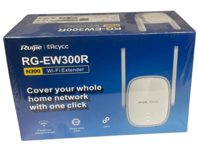 RG-EW300R EXTENSOR ROUTR REPETIDOR WIFI 2.4Ghz 300Mbps WiFi-4 ENRUTADOR INALAMBRICO INTELIGENTE 2*ANTENAS RUIJIE-Reyee