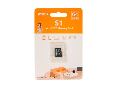 ST2-64-S1-IMOU 64 GB TARJETA MEMORIA Micro SD Card Class 10, U3, V30 IMOU