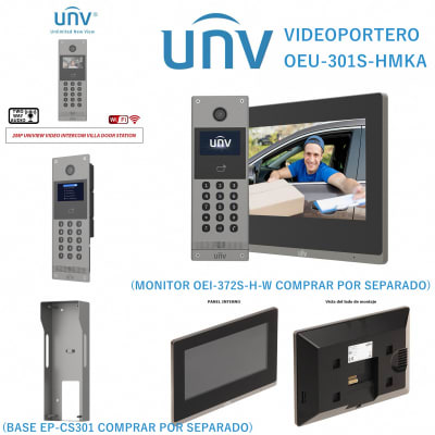 OEU-301S-HMKA VIDEO PORTERO/CITOFONO POE DEPATAMENTO MONITOR 3.97 Pulgada 15 BOTONES 13.56Mhz METAL IP65 UÑV