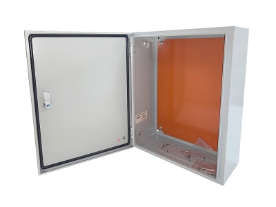 GABINETE MURAL RACK 1 PUERTA 400*500*200MM CON LLAVE PARA ELECTRICIDAD/CCTV METALICO COLOR:BLANCO