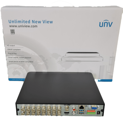 XVR301-16Q3 XVR 16CH 1HDD 8MP/N,MAX 24CH 8MP IP,MAX 16TB,ONVIF,1000Mbps,RECONOCIMIENTO FACIAL AI , MARCA UÑV