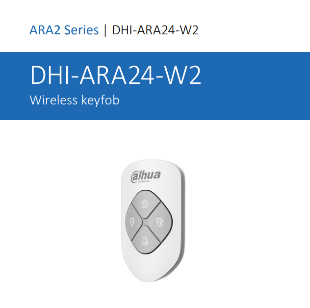 DHI-ARA24-W2  Keyfob Control remoto Para Sistema Alarma W2 0