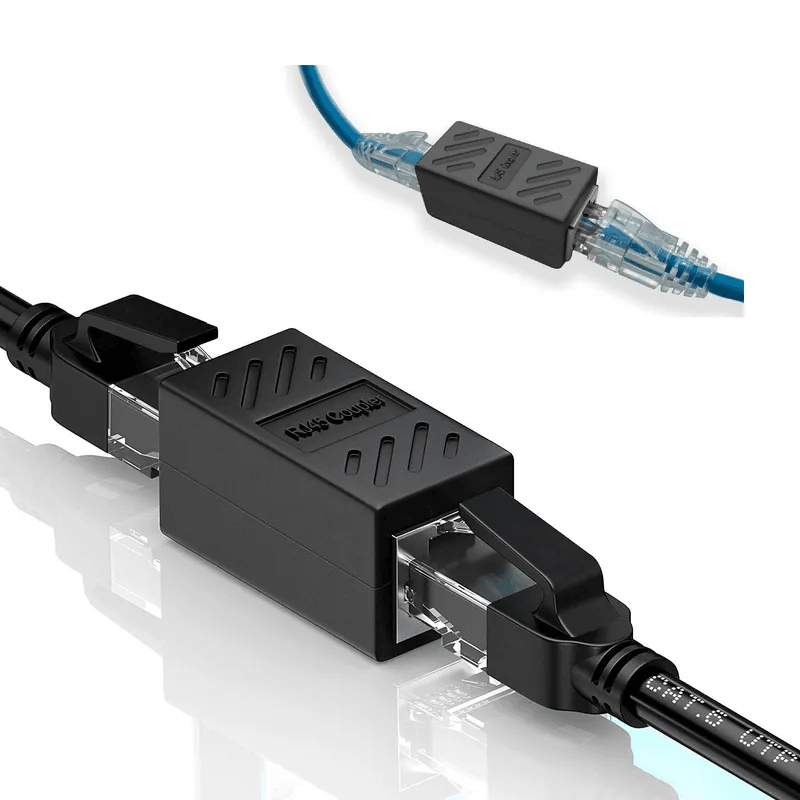 Conector Adaptador RJ45 HEMBRA A HEMBRA Metal Para Interior CAT5/5E/62