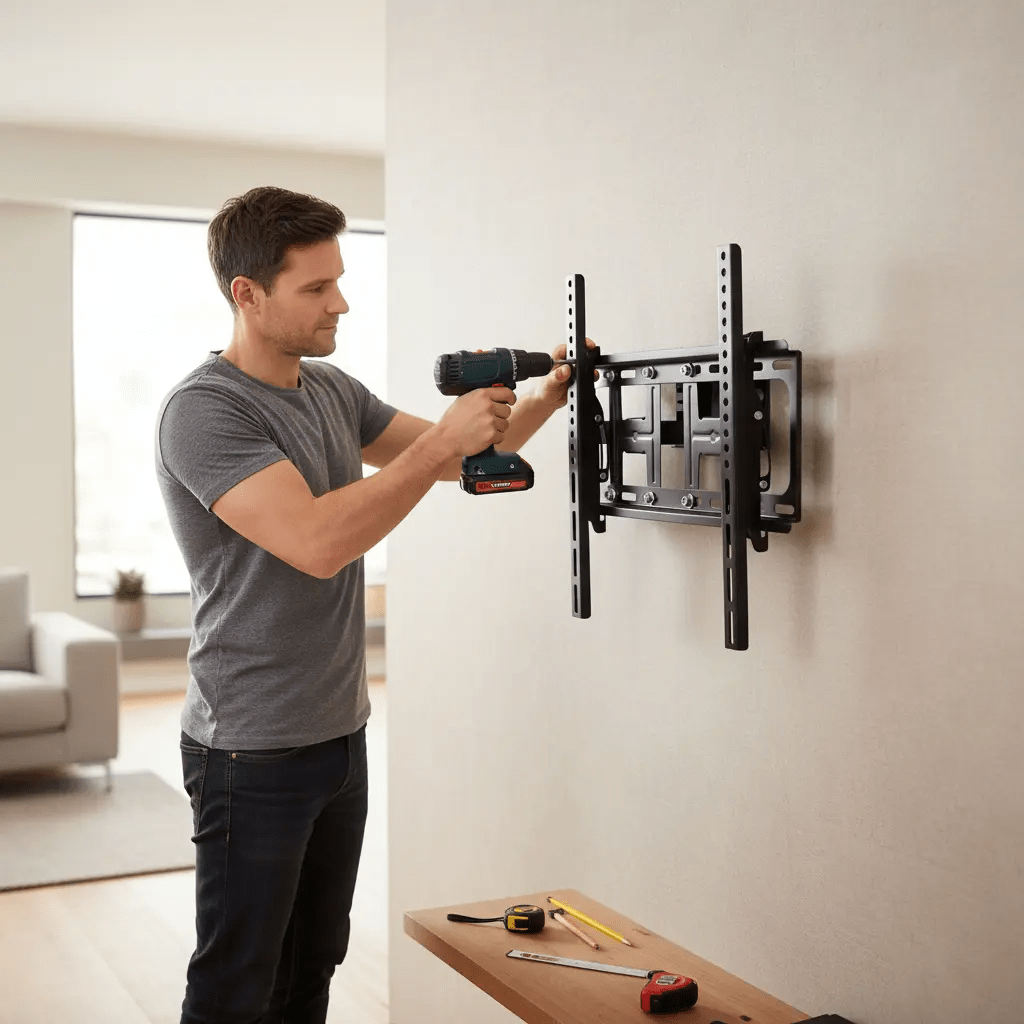 26-55 Base Soporte TV CON ABRAZO ,Hasta 50KG(110lbs), -15°~+15°,SWIVEL 180° METAL IAI-SPTV26551802