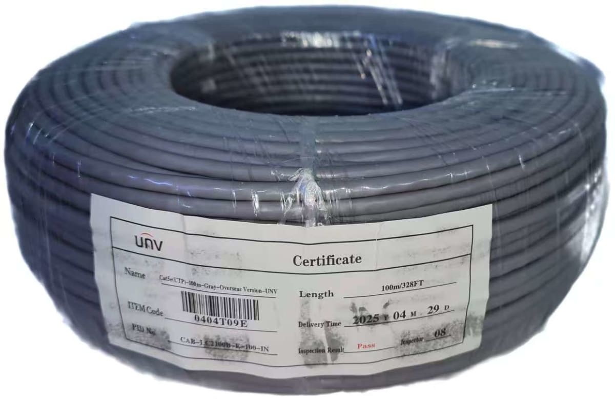 100mt Cable UTP Cat5e INTERIOR 0.45mm Cobre 100% GRIS CAB-LC2100B-E-100-IN UÑV 0